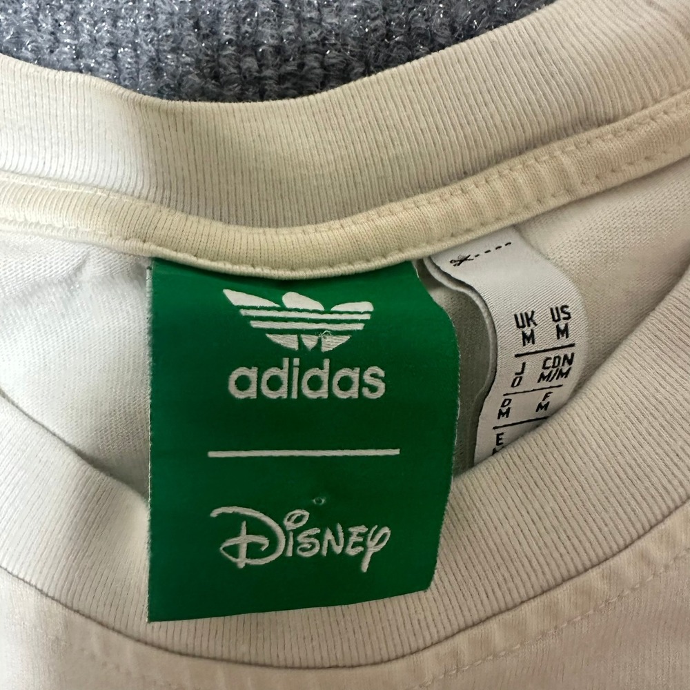 Adidas Disney Kermit the Frog Stan Smith Graphic Tee Off White Mens Medium - Picture 2 of 6